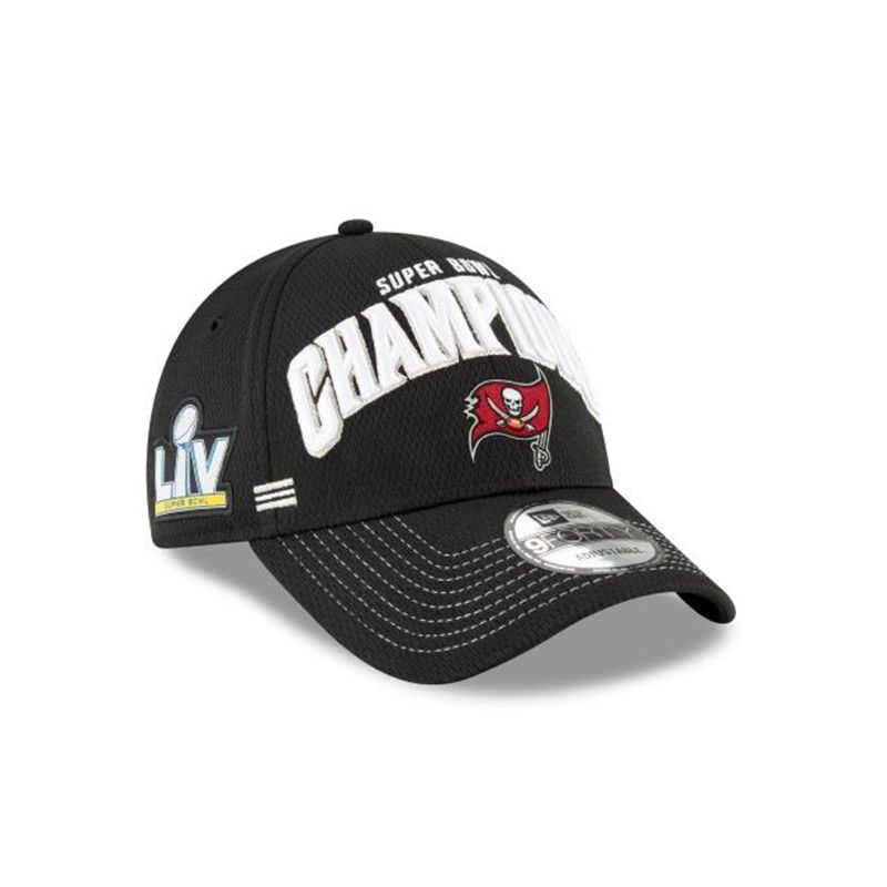 NFL Tampa Bay Buccaneers Official Super Bowl Lv Champions Locker Room 9Forty Adjustable (FGI1876) - Black New Era Caps